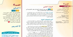 حل درس البحث العلمي للصف التاسع