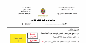 حل درس كيف تختلف الذرات للصف التاسع