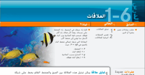 حل درس العلاقات للصف التاسع