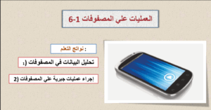 حل درس العمليات على المصفوفات للصف الحادي عشر