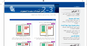 حل درس حل معادلات متعددة الخطوات للصف التاسع
