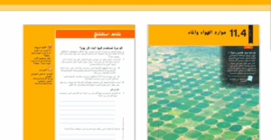 حل درس موارد الهواء والمياه للصف السادس