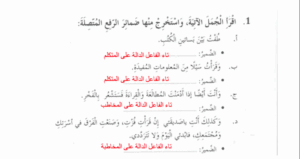 بوربوينت ضمائر الرفع المتصلة صف سادس