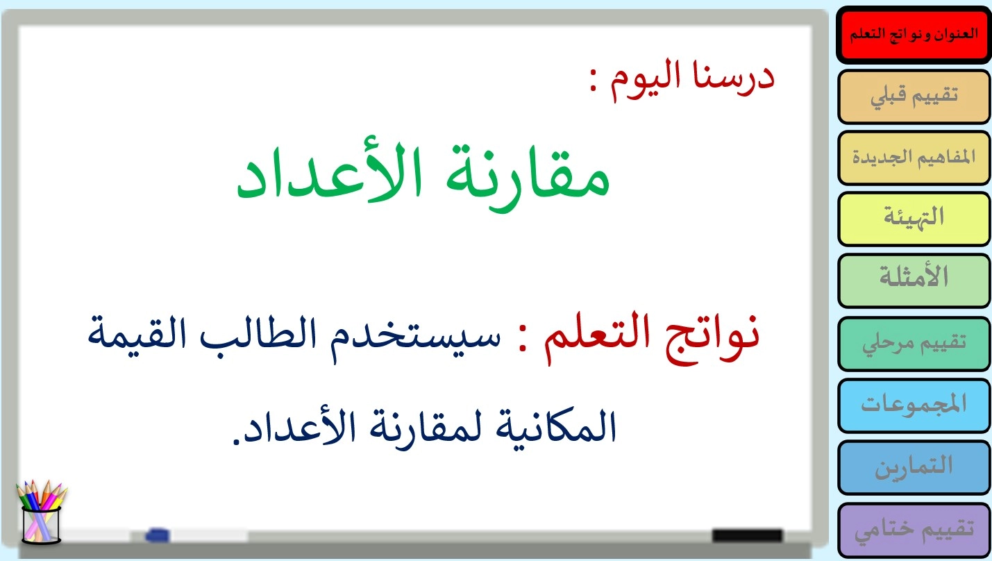 حل درس مقارنه الأعداد رياضيات صف ثالث 1 نواتج التعلم حل درس مقارنه الأعداد رياضيات صف ثالث