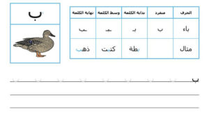 فعاليات عن الحروف للصف الأول