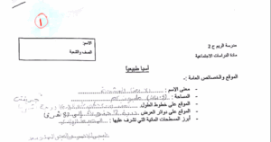 ملخص الاجتماعيات للصف السادس الفصل الثاني