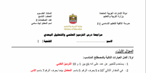 شرح درس الترميز العلمي والتحليل البعدي للصف التاسع