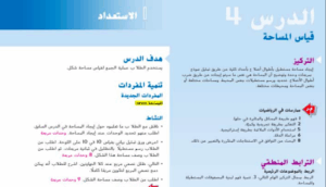 حل درس حساب المساحة للصف الرابع 98 حل درس حساب المساحة للصف الرابع