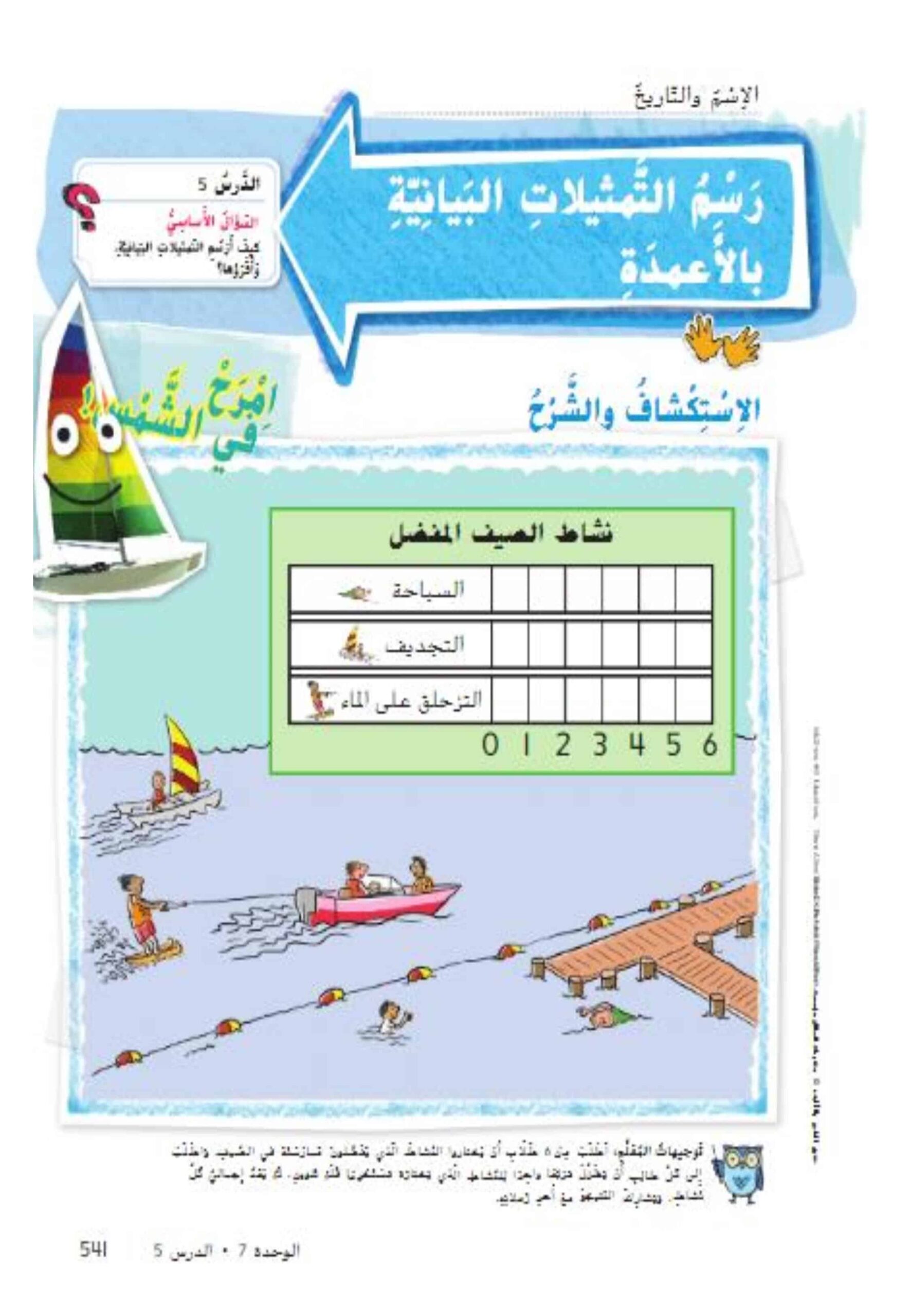 حل درس رسم التمثيلات البيانية بالاعمدة رياضيات الصف الأول 1 نواتج التعلم حل درس رسم التمثيلات البيانية بالاعمدة