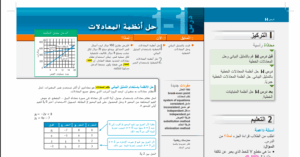 حل درس حل انظمة المعادلات للصف الحادي عشر