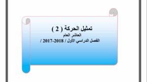 حل درس التمثيل البياني للحركة للصف العاشر