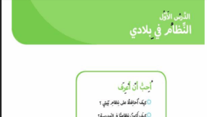حل درس النظام في بلادي للصف الاول 161 حل درس النظام في بلادي للصف الاول
