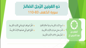 حل درس ذو القرنين الرجل الصالح للصف العاشر