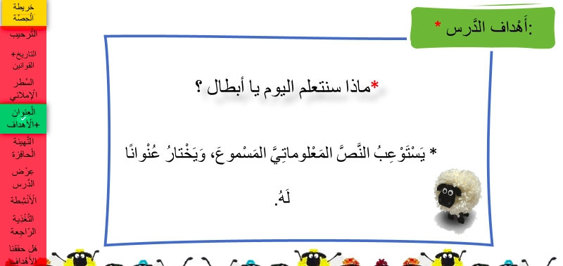 نواتج التعلم حل درس حذاء العيد لغة عربية صف ثاني