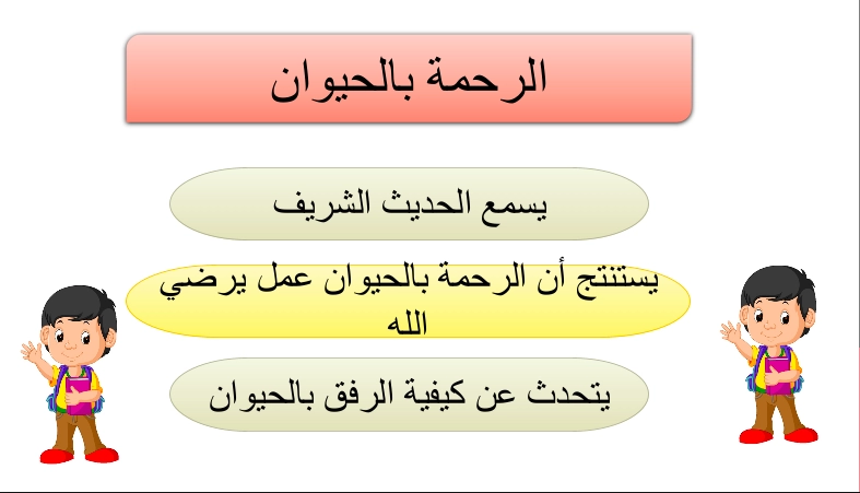 أهداف حل درس الرحمة بالحيوان