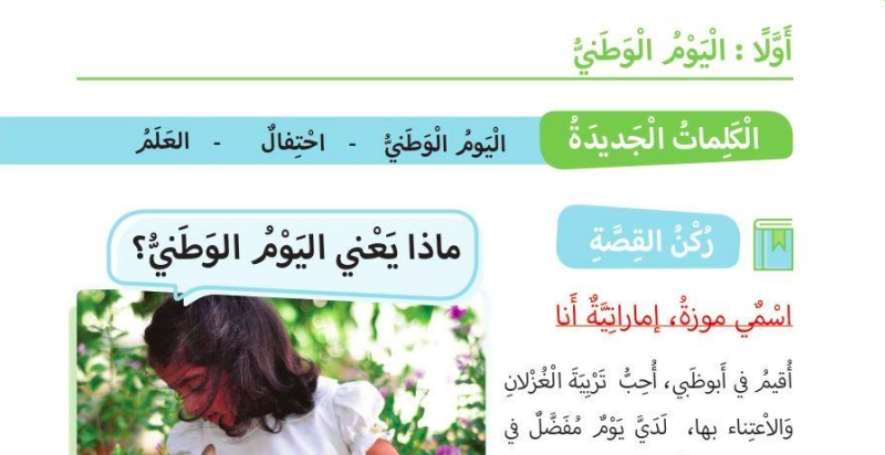 حل درس مناسبات وطنية اجتماعيات الصف الأول 1 اليوم الوطني