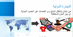 حل درس التجارة الدولية للصف التاسع