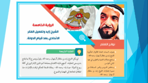 حل درس الشيخ زايد وتفعيل الفكر الاتحادي للصف العاشر