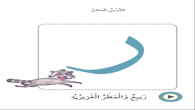 حل درس ربيع والمطر الغزير