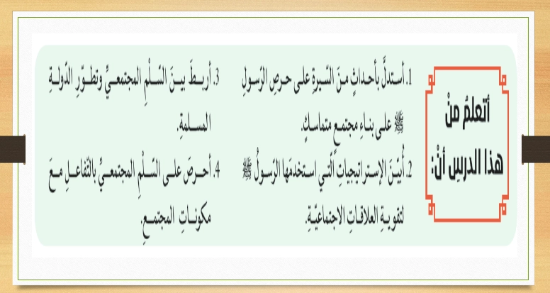 حل درس رسول الله والحياة الاجتماعية للصف الثاني عشر 1 حل درس رسول الله والحياة الاجتماعية للصف الثاني عشر