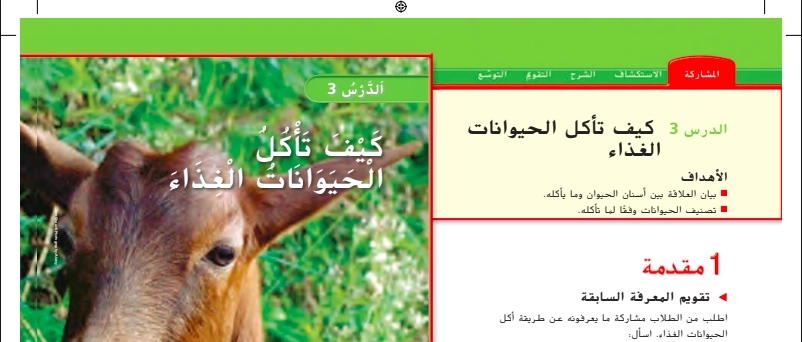 حل درس كيف تأكل الحيوانات الغذاء علوم الصف الأول 1 نواتج التعلم حل درس كيف تأكل الحيوانات الغذاء