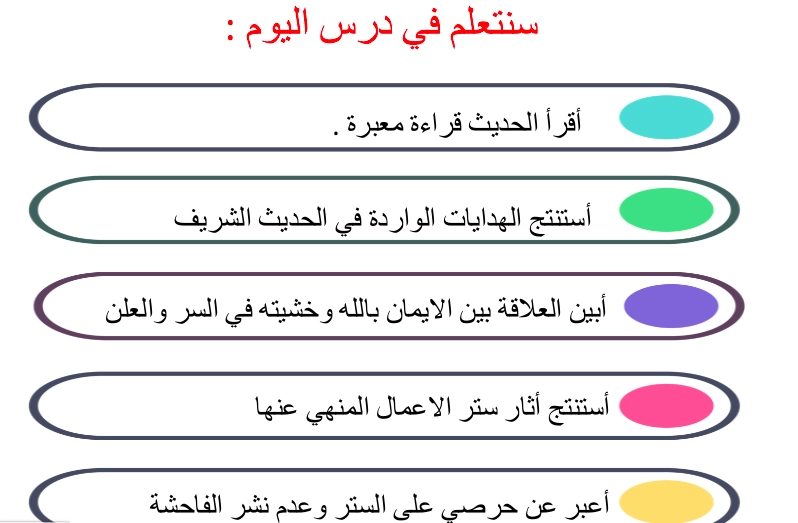 أهداف حل درس تبشير وتحذير