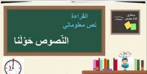 حل درس النصوص حولنا 2 صف تاسع