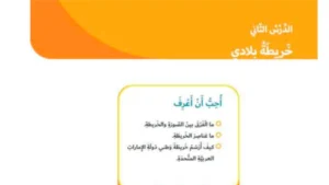 حل درس خريطة بلادي اجتماعيات الصف الثالث