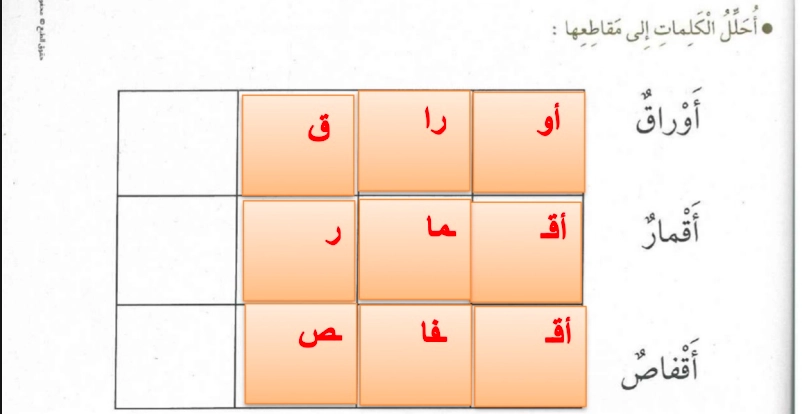 حل درس قمر يشعر بالملل لغة عربية للصف الاول