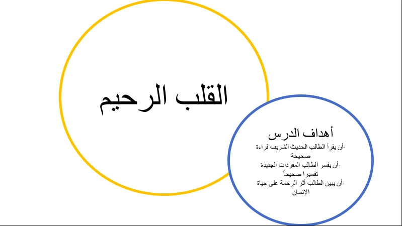 نواتج التعلم حل درس القلب الرحيم