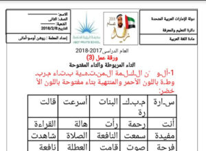 ورقة عمل التاء المربوطة والمفتوحة 7 ورقة عمل التاء المربوطة والمفتوحة