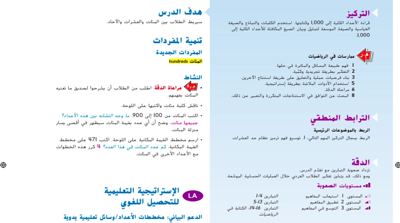 حل درس المئات رياضيات صف ثاني 1 نواتج التعلم حل درس المئات رياضيات صف ثاني