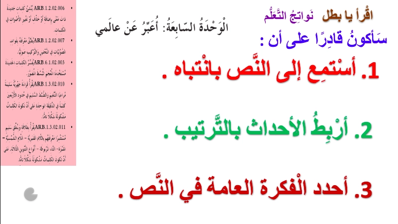 نواتج التعلم حل درس أنا مختلف عنك لغة عربية صف ثاني