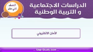 حل درس القواعد والامان الالكتروني للصف الثاني عشر