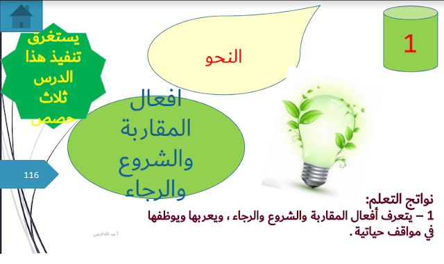 حل تطبيقات درس أفعال المقاربة حل تطبيقات درس أفعال المقاربة