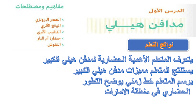 حل درس مدافن هيلي للصف الحادي عشر حل درس مدافن هيلي للصف الحادي عشر
