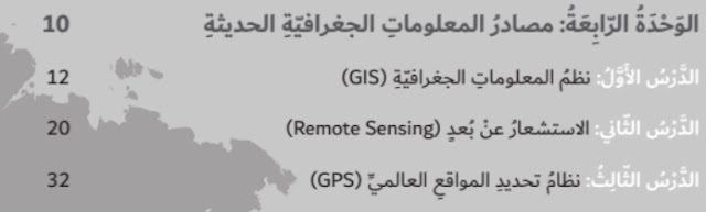 حل الوحدة الرابعة مصادر المعلومات للصف السابع الاجتماعيات