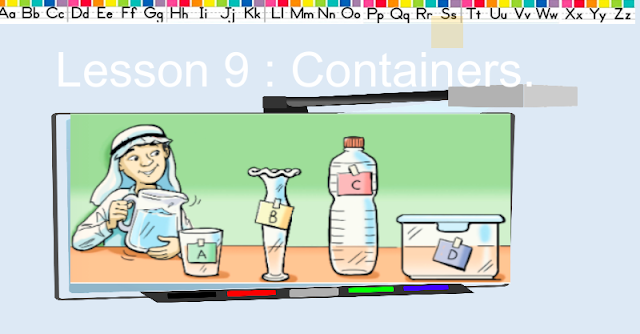 حل درس Containers اللغة الإنجليزية الصف الرابع