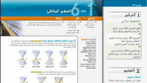 حل درس القطع المكافئ للصف الثاني عشر