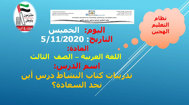 حل درس اين نجد السعادة للصف الثالث 1 حل درس اين نجد السعادة للصف الثالث