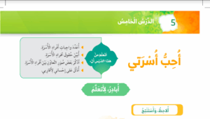 حل درس احب اسرتي للصف الاول 70 حل درس احب اسرتي للصف الاول