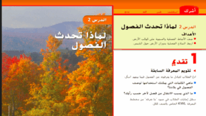 حل درس لماذا تحدث الفصول للصف الثاني 61 حل درس لماذا تحدث الفصول للصف الثاني