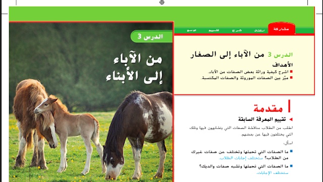 حل درس من الاباء الى الابناء للصف الثالث 1 حل درس من الاباء الى الابناء للصف الثالث