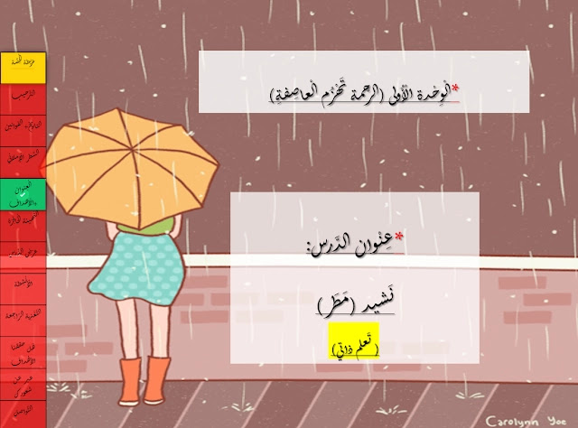 حل درس نشيد مطر للصف الثاني 1 حل درس نشيد مطر للصف الثاني