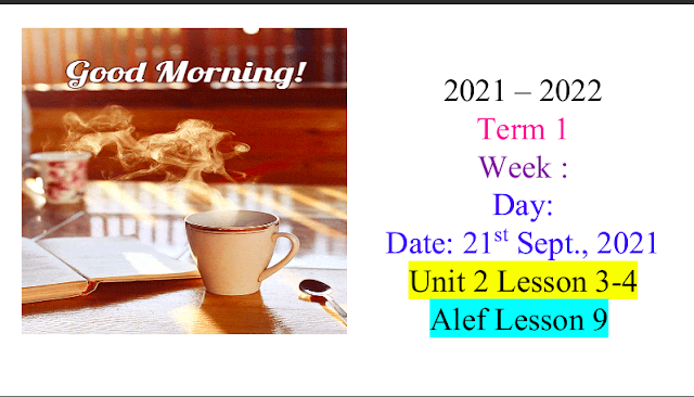حل درس You and Your Family اللغة الإنجليزية الصف السابع