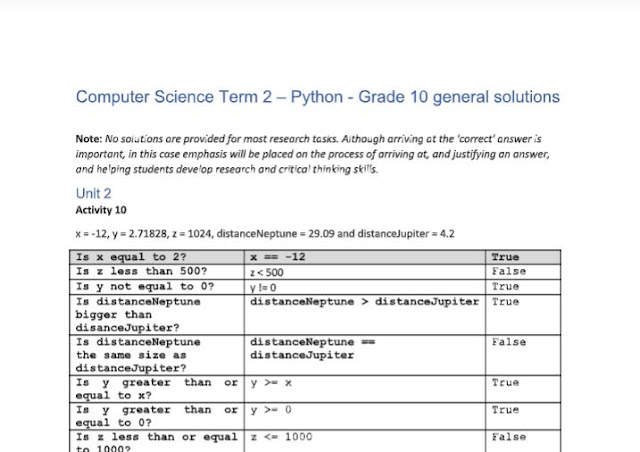 حل كتاب الكمبيوتر للصف العاشر