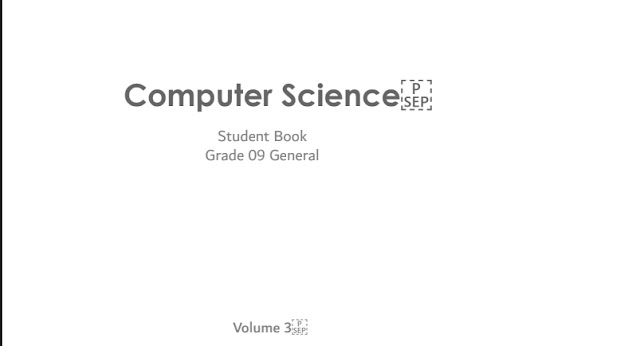 حل كتاب computer science للصف التاسع الفصل الاول