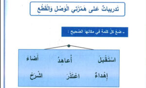 نماذج أسئلة عن همزة الوصل والقطع 14 نماذج أسئلة عن همزة الوصل والقطع