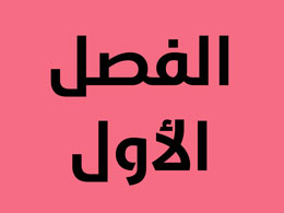 الفصل الأول