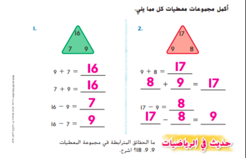حل درس مجموعات المعطيات رياضيات صف ثاني 1 نواتج التعلم حل درس مجموعات المعطيات رياضيات صف ثاني